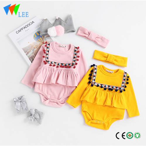 OEM Supply Short Harem Pants - Fashion spring long sleeve baby wear clothes romper with band – LeeSourcing