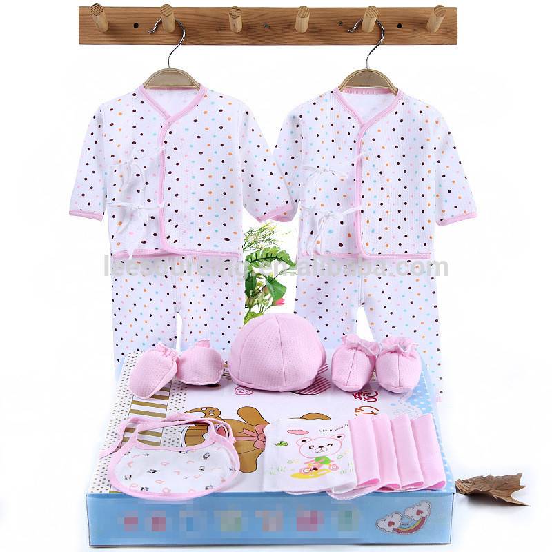 Wholesales spring autumn cotton printing baby clothes set wear