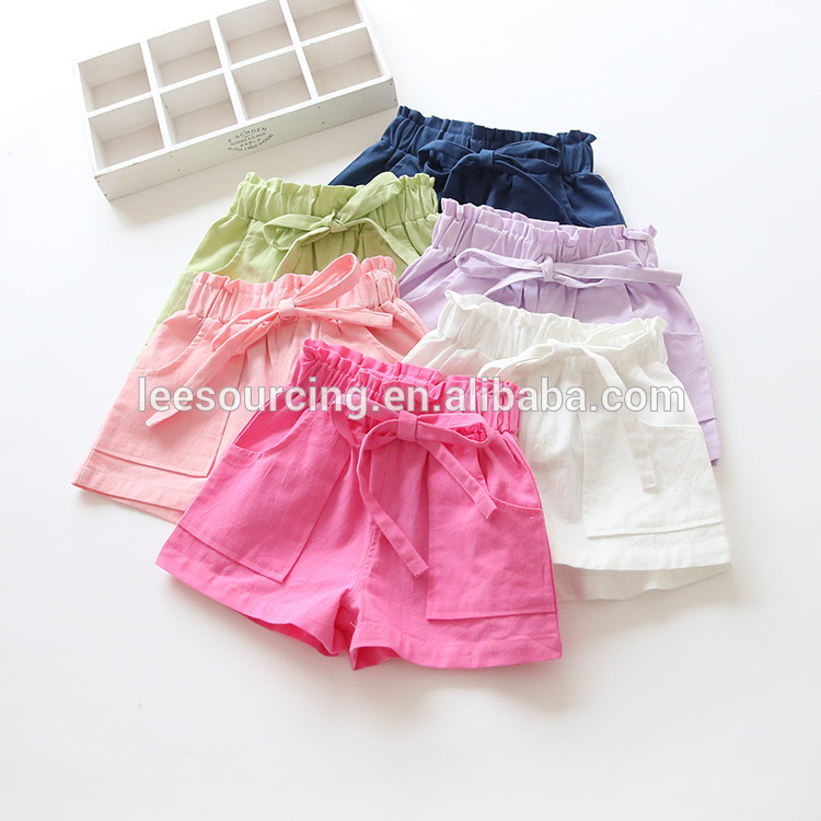 Wholesale baby girl colorful shorts summer kids shorts