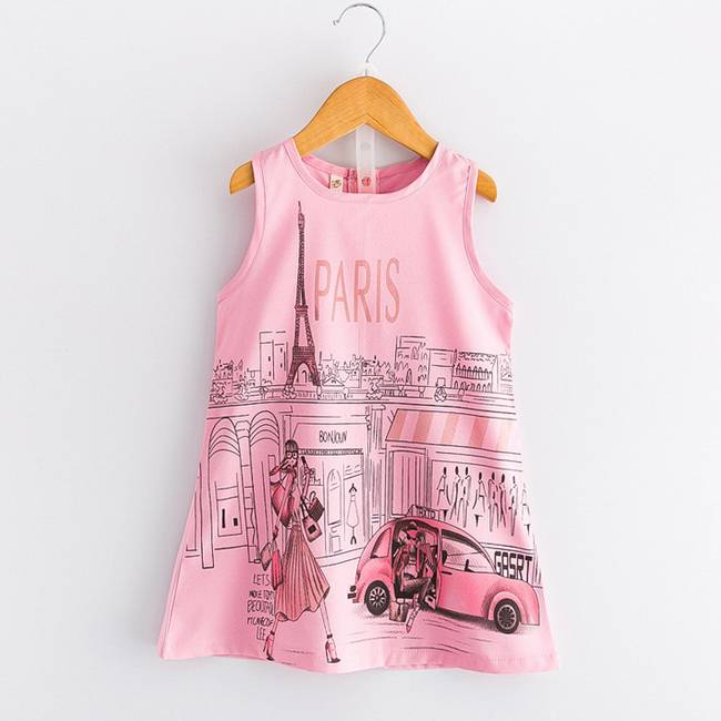 Well-designed Boy Denim Shorts - High Quality Cartoon Printed Vest Baby Dress – LeeSourcing