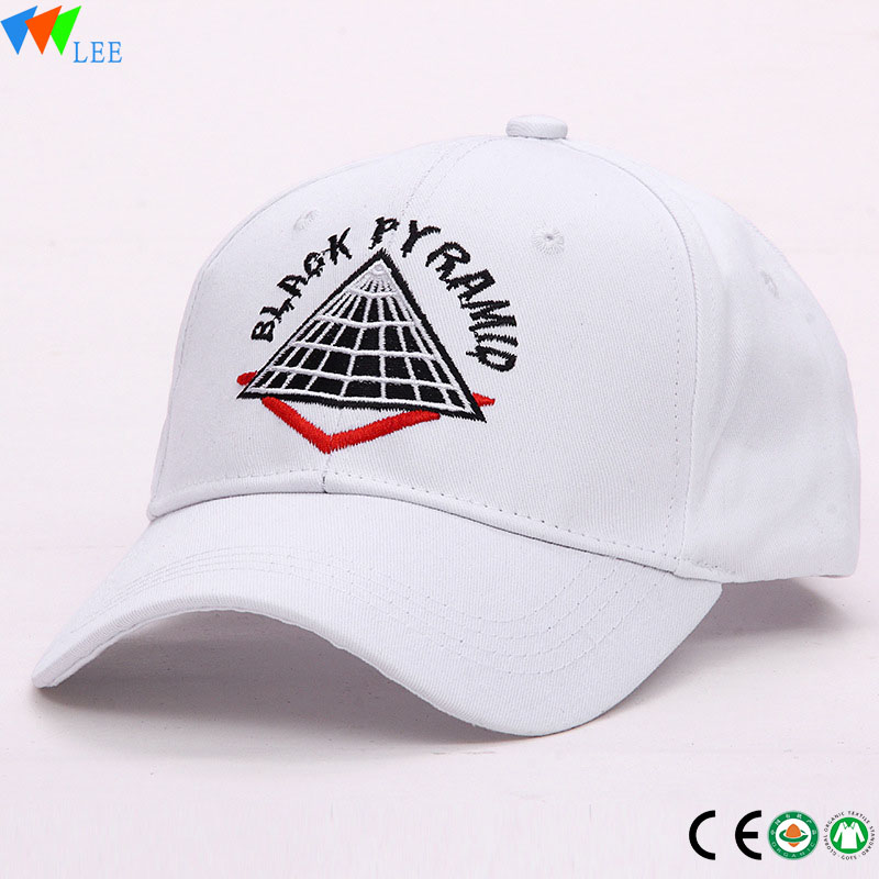 Newest fashion cheap plain baseball cap custom 6 panel golf cap white sports baseball cap
