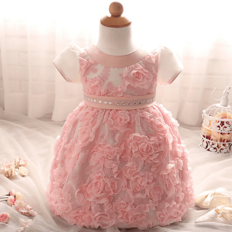 vestido de novia de verano de bebé del partido 2017 Boutique de diseño de tul