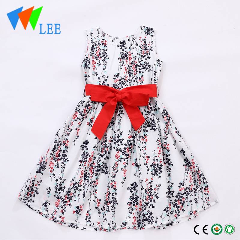 Factory made hot-sale Baby Cotton T Shirt Set - girl floral long dress – LeeSourcing