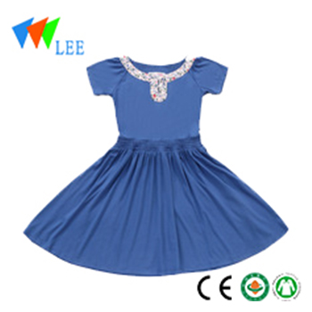 China Gold Supplier for Baby Leggings For Boys - girl long dress short sleeves pleated dress – LeeSourcing