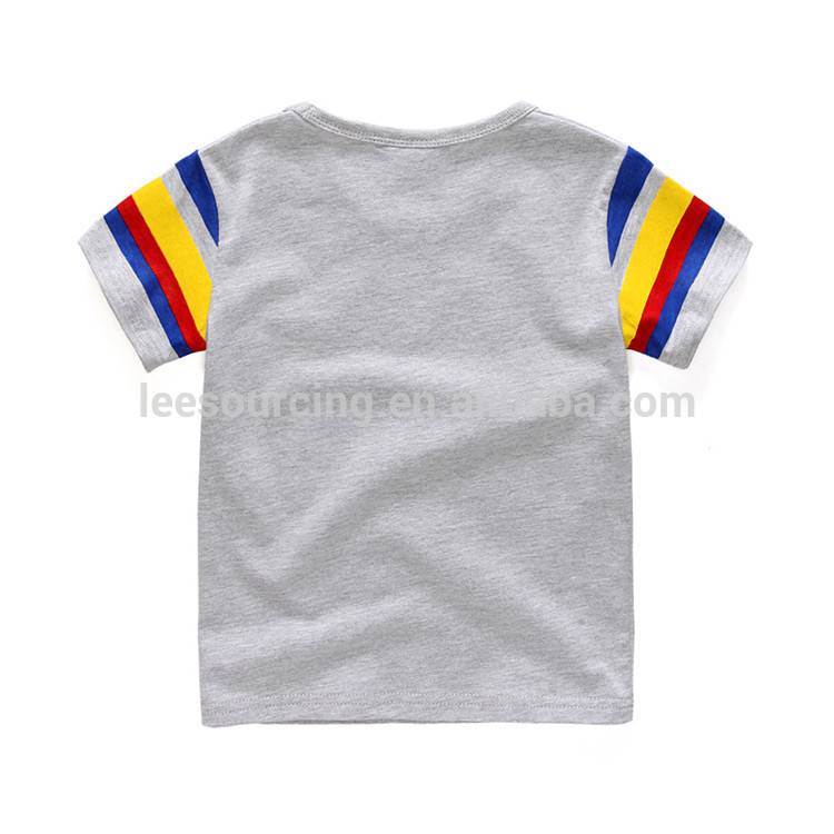 Wholesale 100% cotton boys tee cartoon printing short sleeve children t shirt