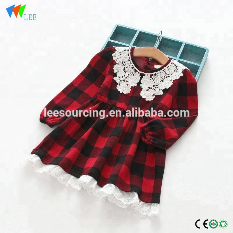 Cheap PriceList for Nylon Panties For Girl - High quality plaid autumn girls kids long sleeve cotton dress – LeeSourcing