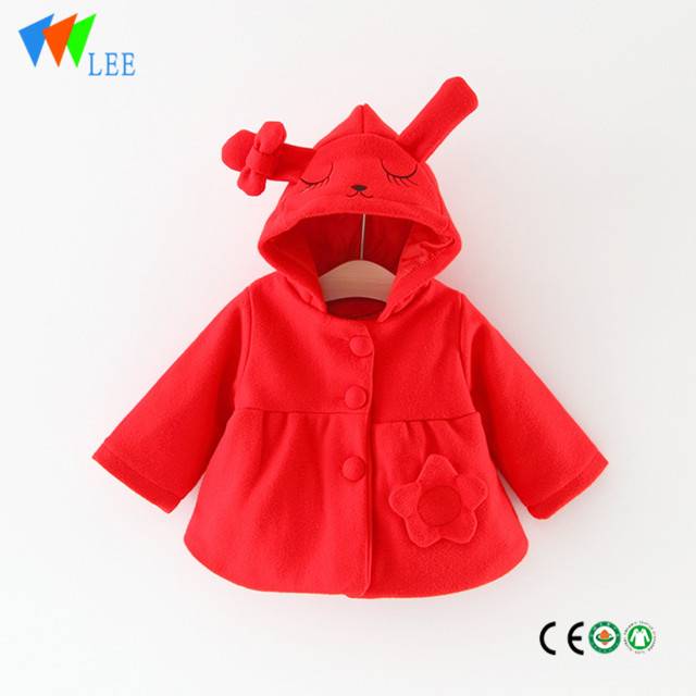 baby girls clothing cotton carter's bunny hoodie with button spring coats