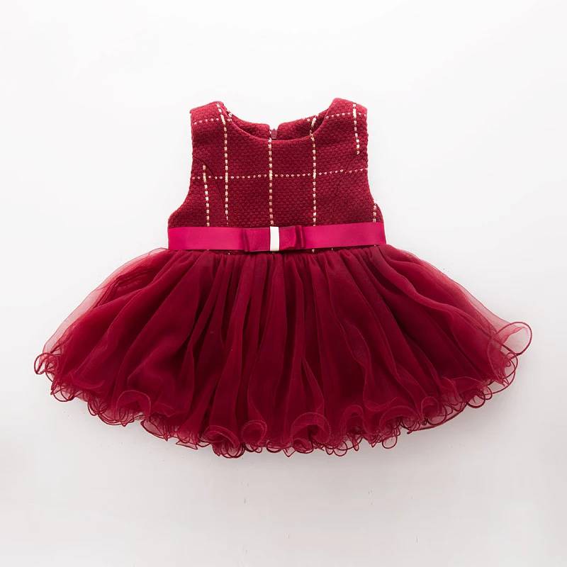Factory Supply Wholesale Price latest dress designs custom baby girl dress in red color