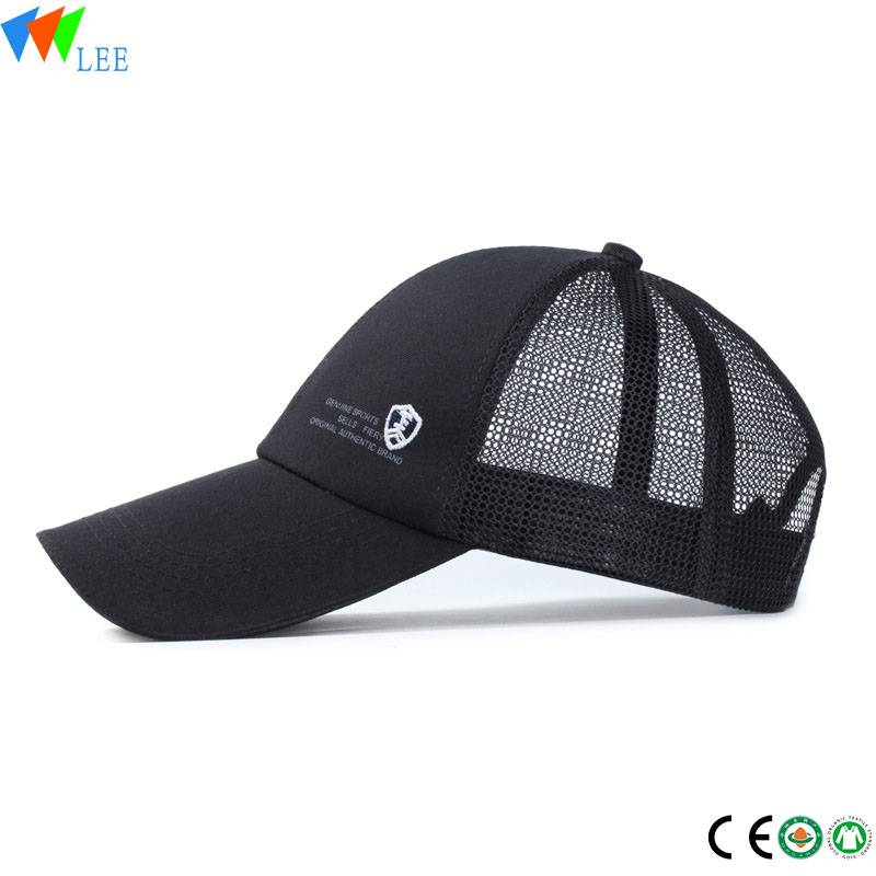 Advertising promotional custom logo branded sports mesh trucker baseball cap and hat