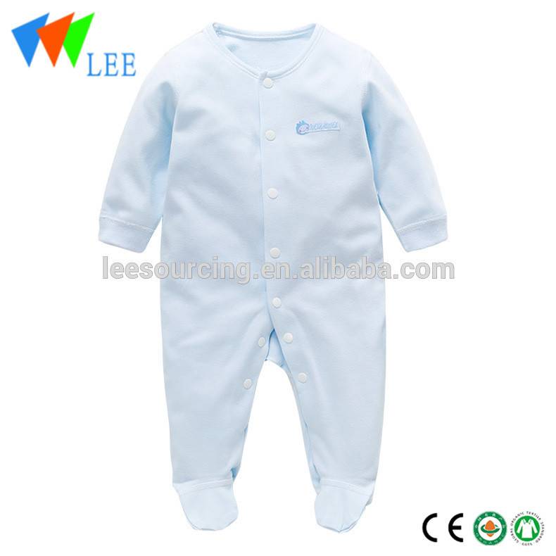 Cotton Baby Romper Custom Printing OEM Service Long Sleeve Baby Bodysuit