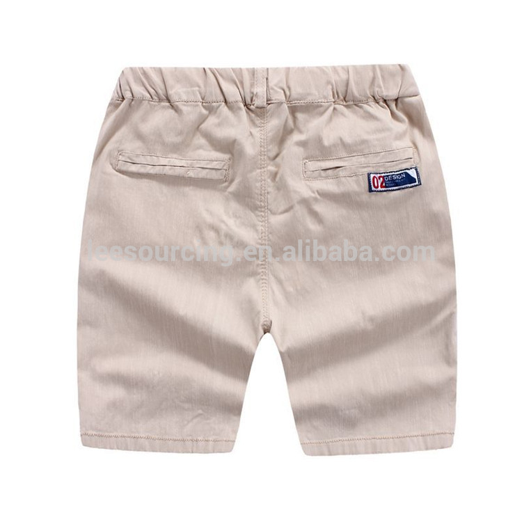 Custom pattern blank cotton boys wearing summer short shorts