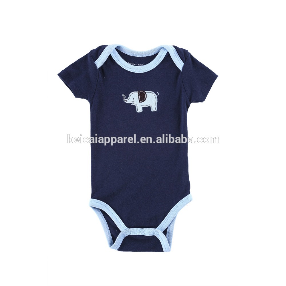 Wholesale 100% cotton baby bodysuit baby romper outfit little baby clothes