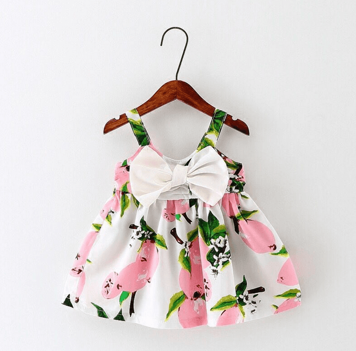 New style 1 year old party vinylon kids flare dresses for girls