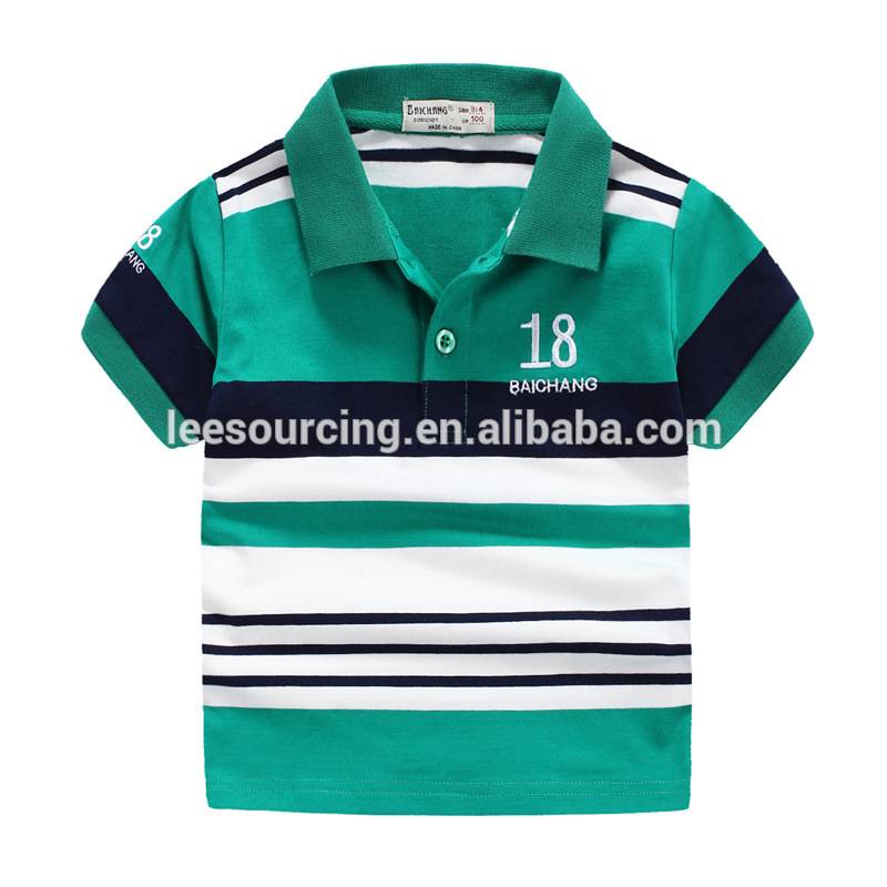 Wholesale stripe boy kids polo shirts wholesale