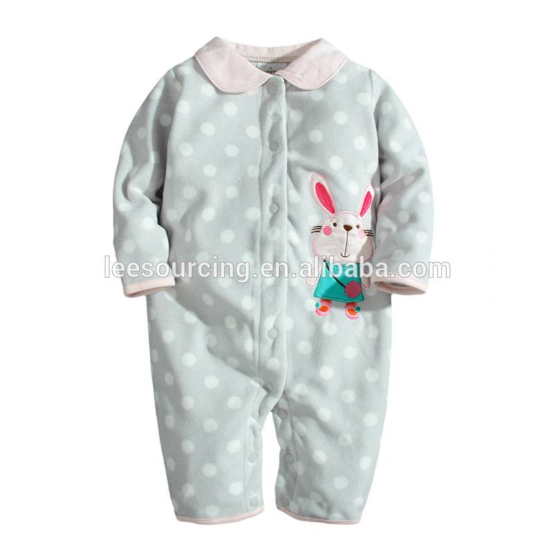 Bulk baby girl bodysuit long sleeve rabbit printed carters baby cotton romper