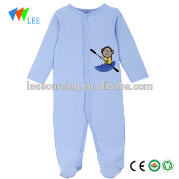 OEM Manufacturer High-waisted Jeans - organic cotton baby romper embroidered infant footie bodysuits – LeeSourcing