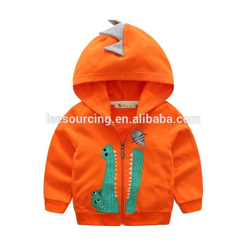 Baby boy clothes children french terry sweatshirt kids embroidery hoodie