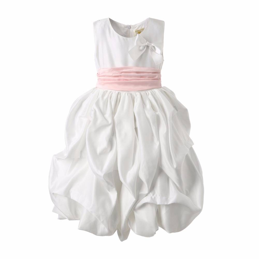 kids clothing wholesale baby katoen ruffle jurken foar famkes fan 10 jier âlde famkes