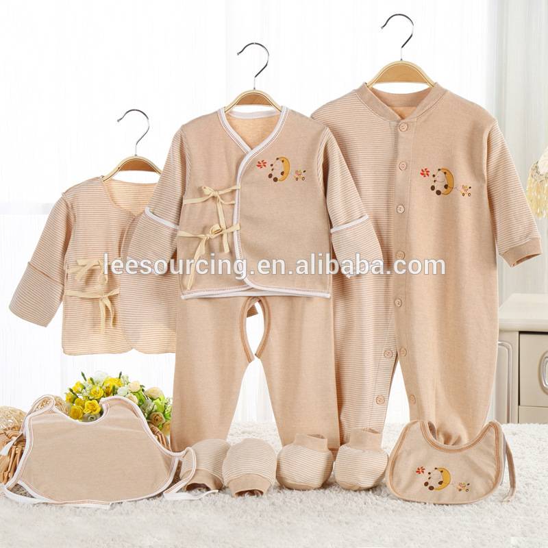 Нова мода евтин органичен памук layette облекло новородено