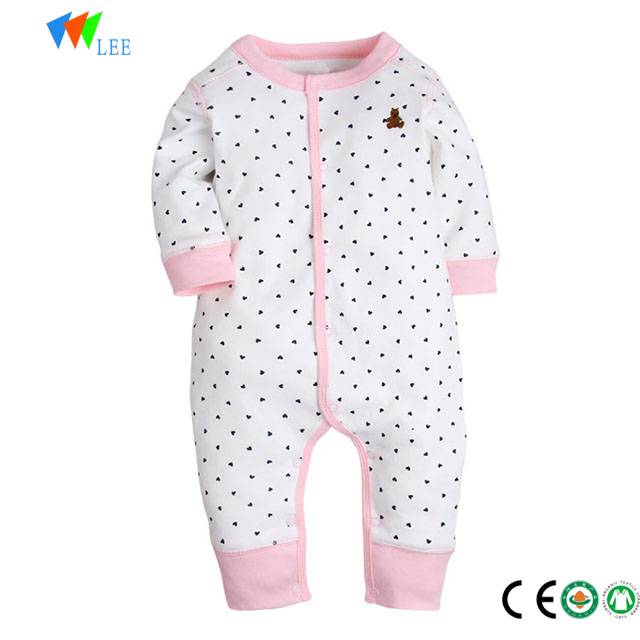 newborn wholesale organic cotton baby clothes romper set