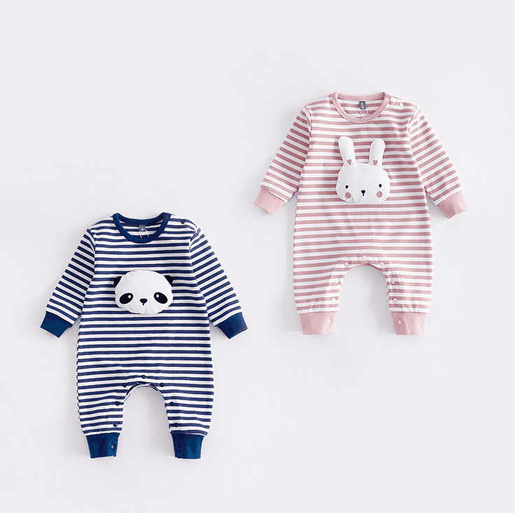 Newborn Baby Clothes Wholesale Long Sleeve Baby Plain Cotton Rompers