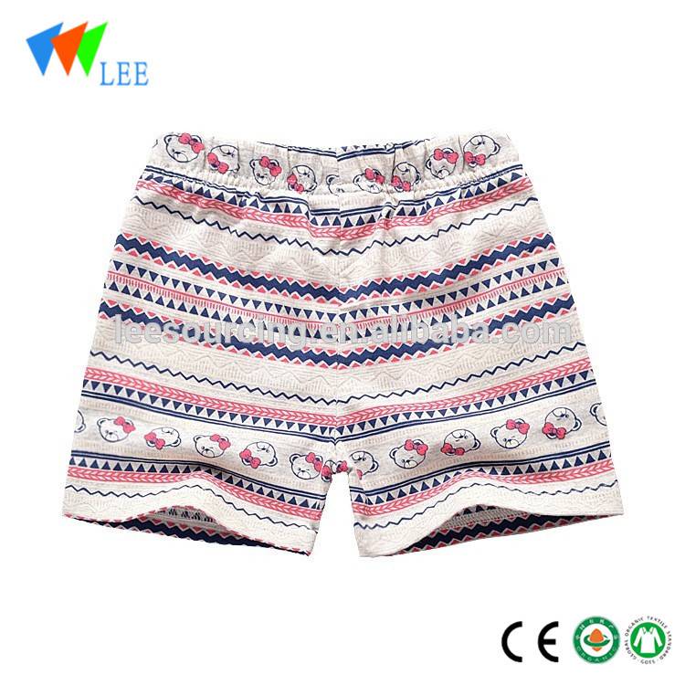 Wholesale 100% cotton animal pattern casual shorts kids