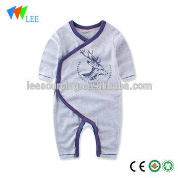 High quality long sleeve baby boy romper suit cotton baby clothes organic