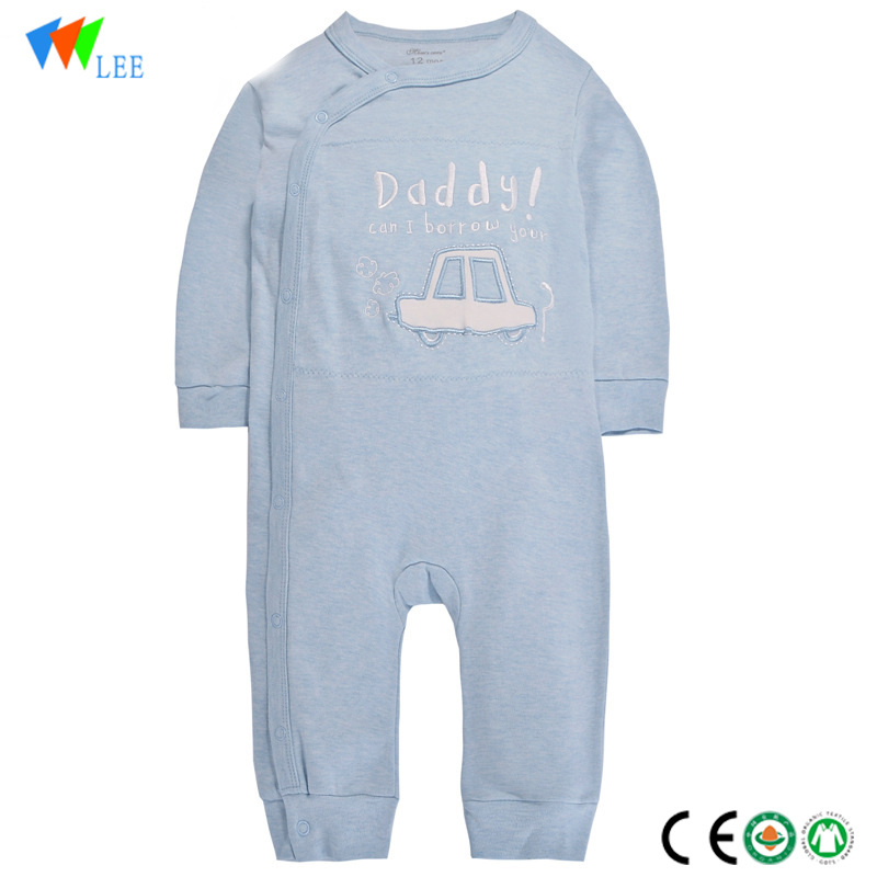 новите модни дрехи за бебето сгъстяване органичен памук обикновен onesie новородено бебе обичай гащеризон на едро