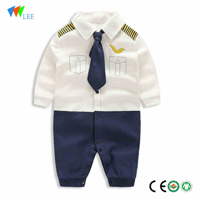 wholesale New fashions cotton long-sleeved comfortable boys baby romper