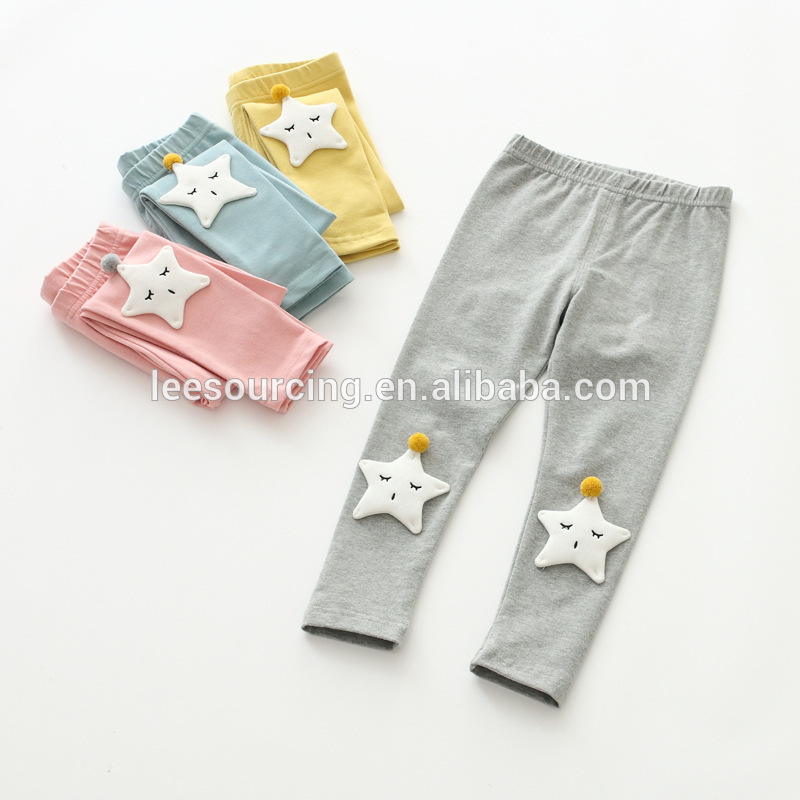 Wholesale high quality cotton spring casual girl solid leggings