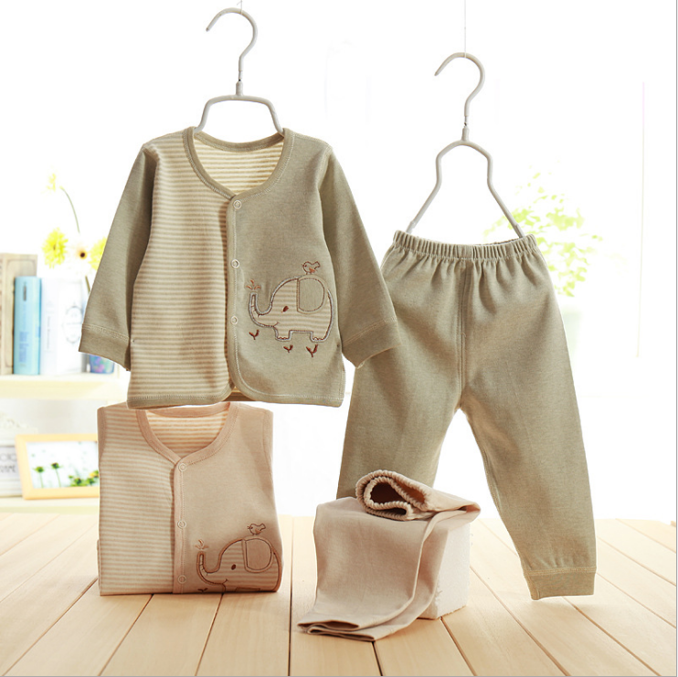 100% органического хлопка младенцев Одежда для новорожденных Комплекты для новорожденных Подарочная коробка Одежда