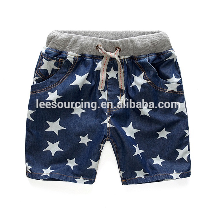 Baby boy clothes fashion design OEM factory supply denim shorts for toddler