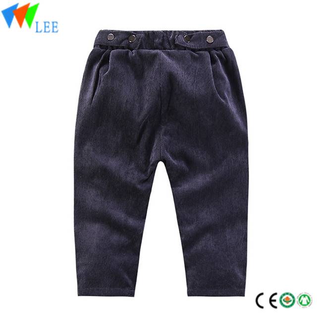 Children's baby trousers autumn and winter extra thick corduroy cotton harem pants