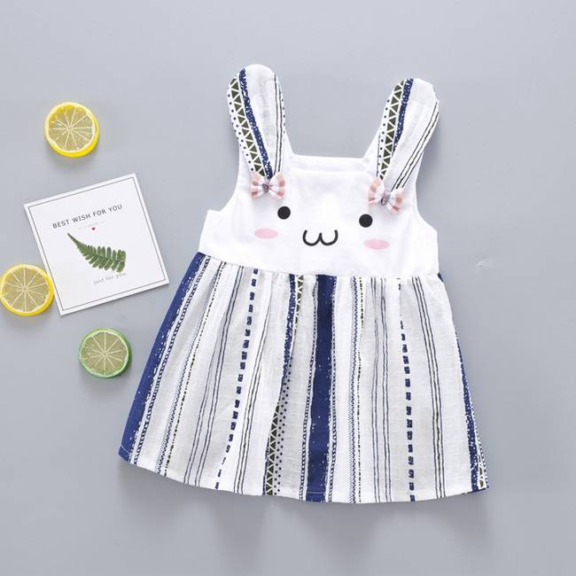 Літо Висока якість моди Baby Girl Frill плаття