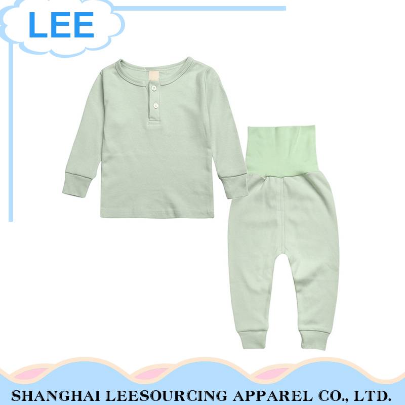 Високо качество с дълъг ръкав памук едро бебе момчета дрехи установени.