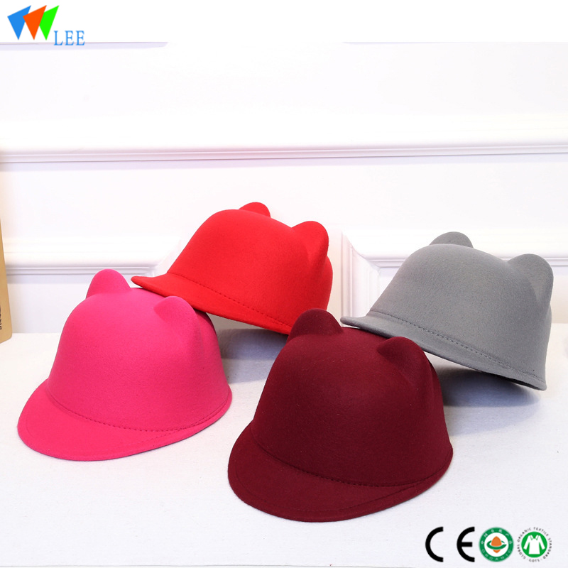new style Couple fashion woolen simple comfortable felt fedora hat wholesale
