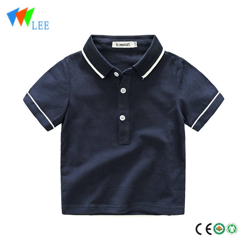 baby boys kids wear 100% cotton classic summer polo t-shirt
