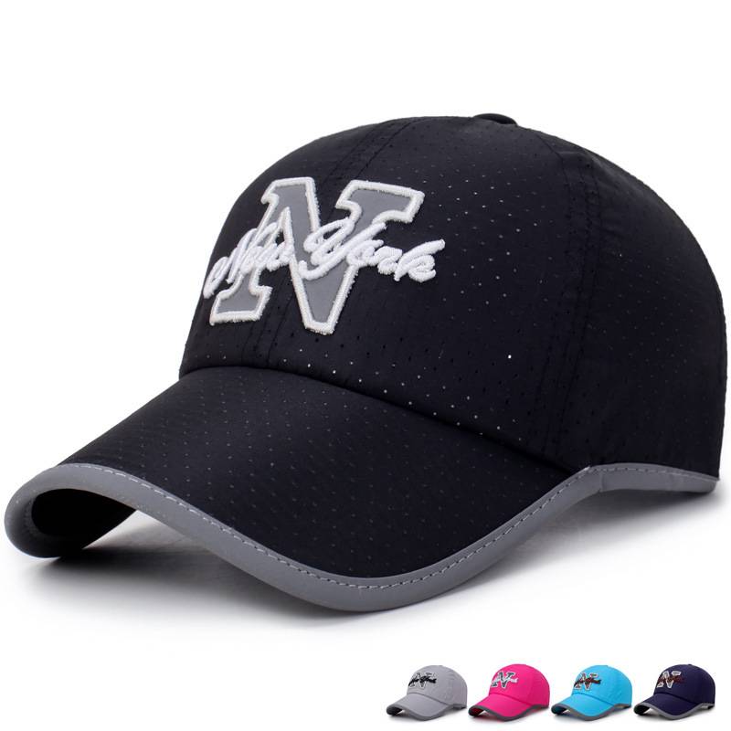 Outdoor men and women explosion models embroidered cap sun sun protection baseball cap sweat-absorbent and quick-drying sports c
