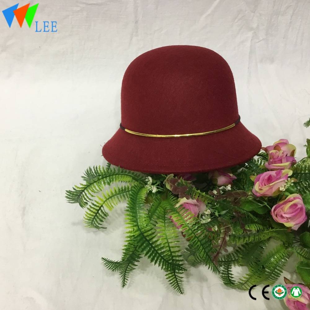 new style winter fashion wool fedora hats women dome hoop atmosphere