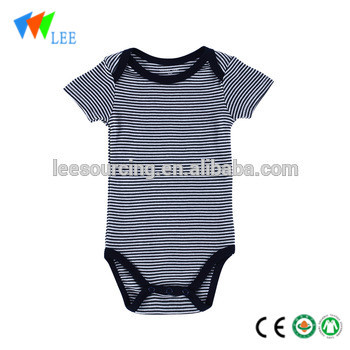 New design newborn boy Girl Clothes soft cotton Infant romper stripe baby onesie wholesale