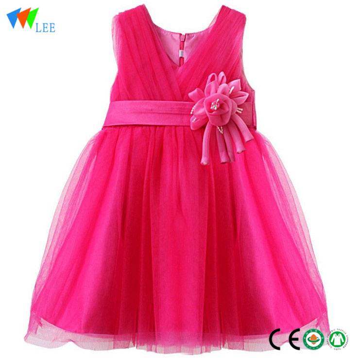 뜨거운 판매 저렴한 가격 새로운 디자인 중괄호 코튼 아기 드레스