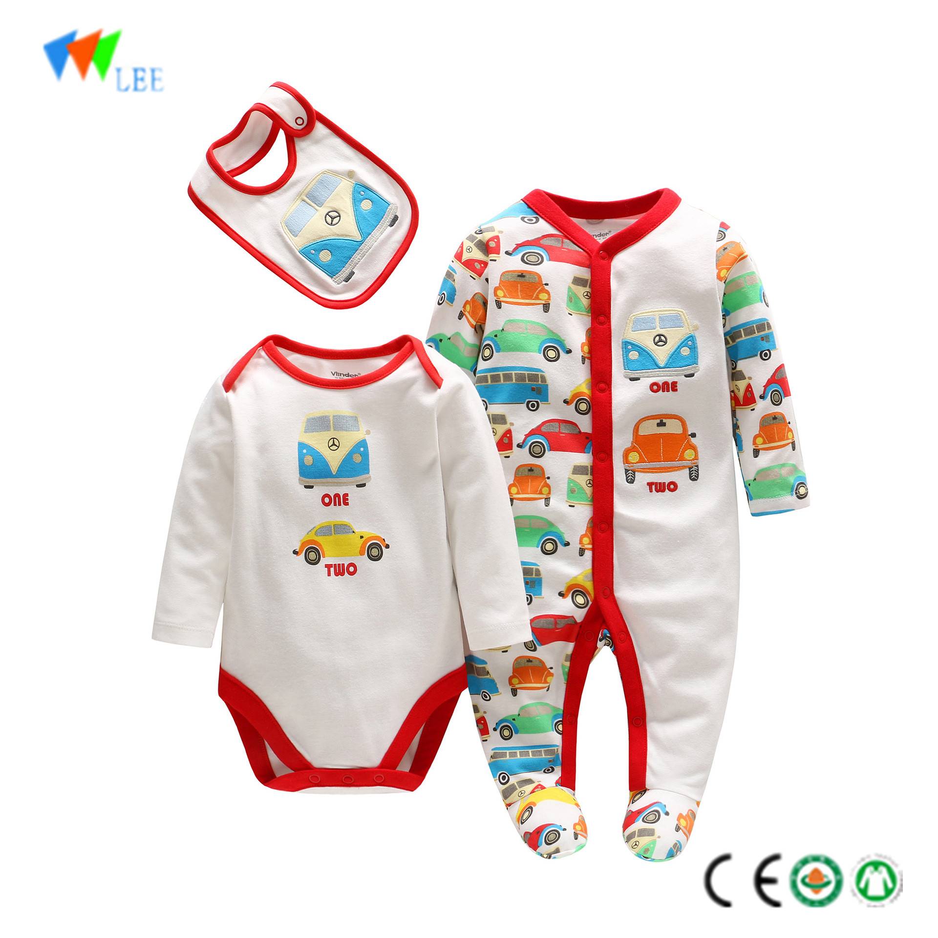 wholesale & OEM high quality baby white rompers 100% cotton
