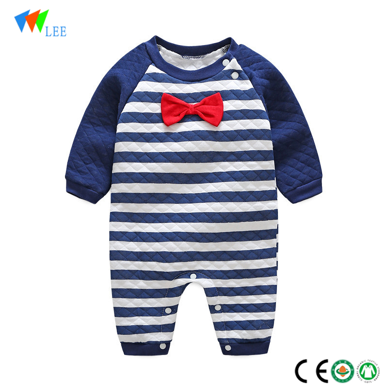 wholesale New fashions cotton long-sleeved stripe wholesale baby romper