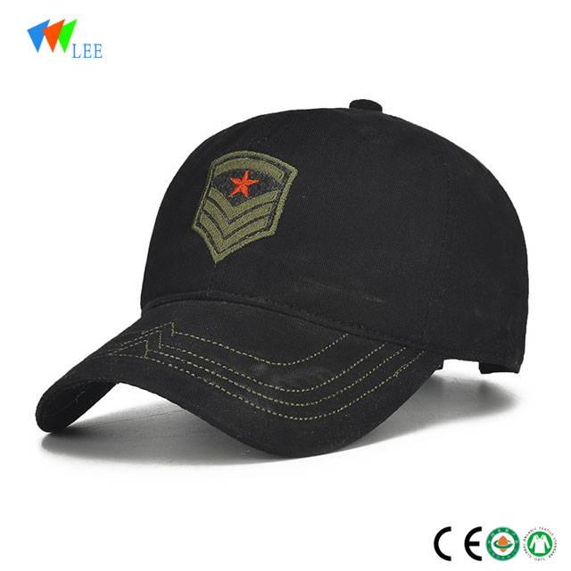 fashion new design army custom caps hats men embroidery