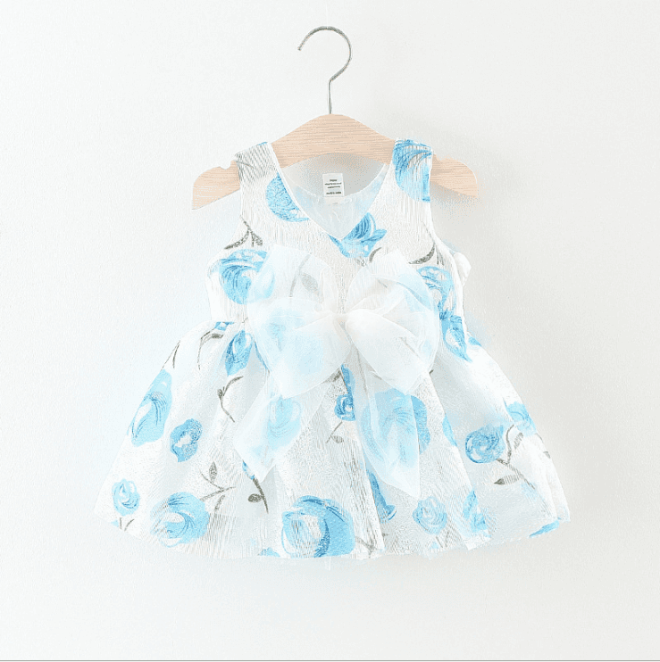 Лято Kids Облечи Baby Girl парти Детски рокли дизайни без гръб деца тюл рокля