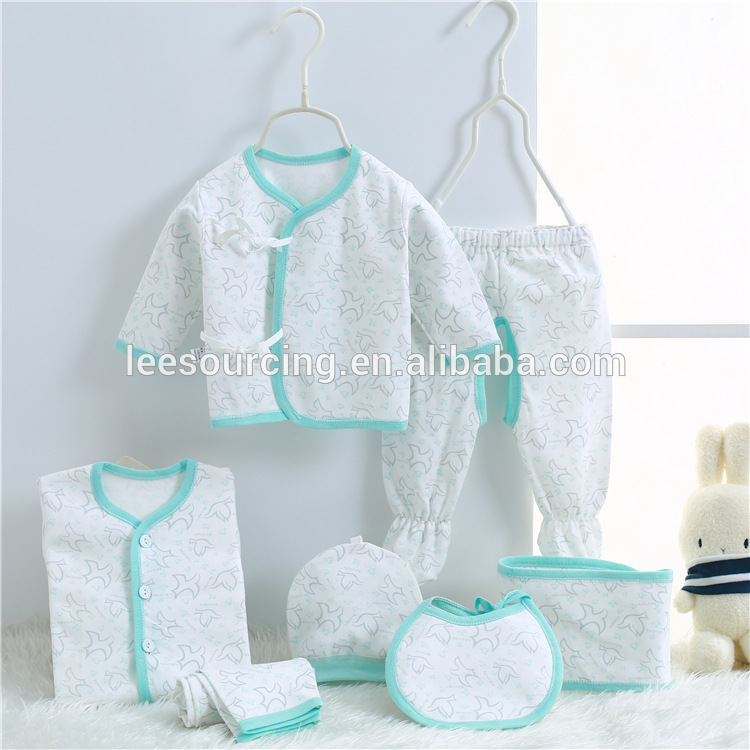 Υψηλής ποιότητας βαμβάκι πλήρη εκτύπωση ζεστό πώληση σετ ρούχα του μωρού