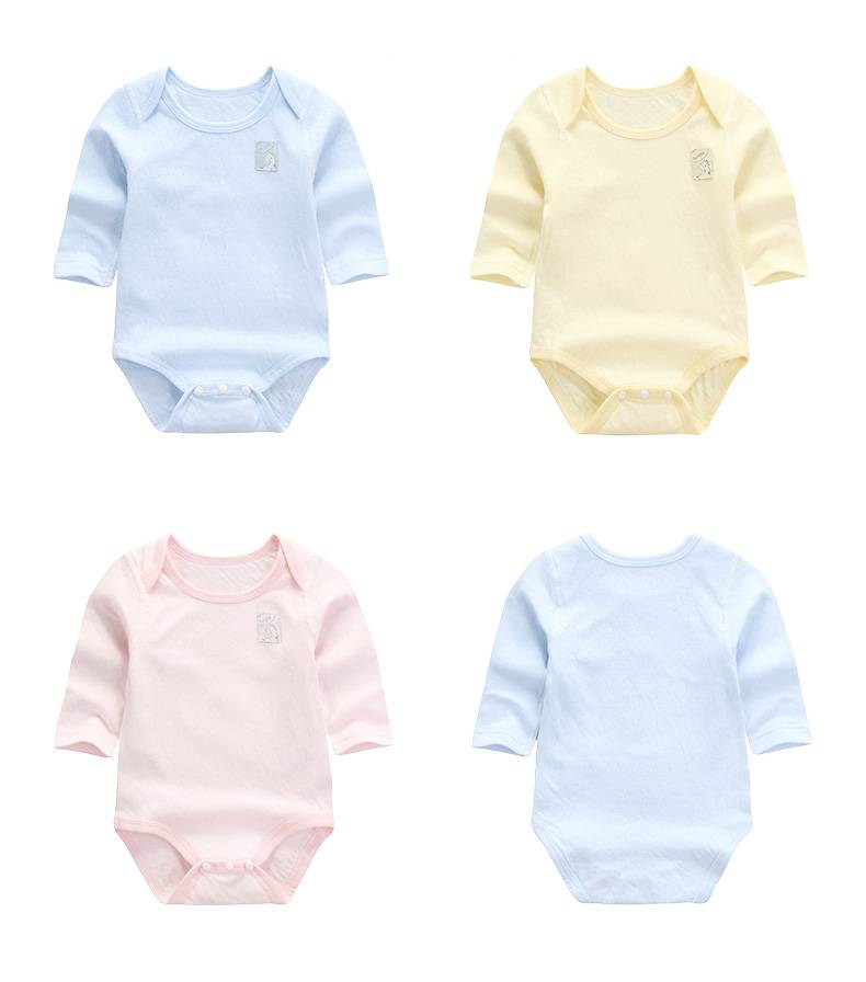 high quality plain baby rompers summer newborn toddler baby girl clothes