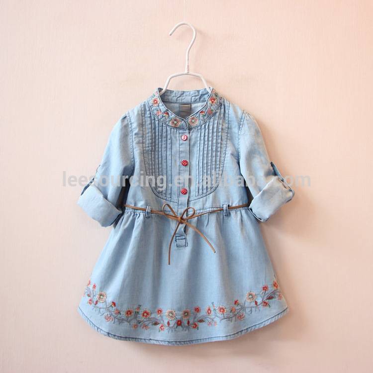 Hot selling short sleeve little girls summer dress