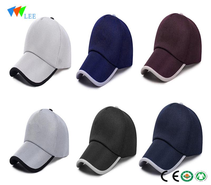 Pure color light body with Breathable mesh caps Sweat-absorbent and quick-drying sports caps custom