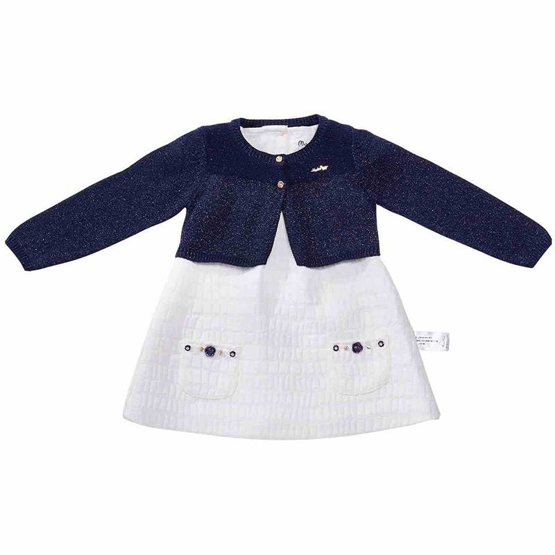 China New Style Baby Dress Cutting Wholesale Baby Toddler Clothing Beautiful Kids Sweater Dress